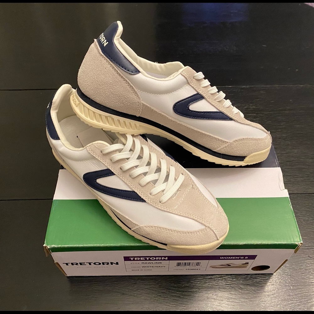 TRETORN Women's Rawlins Sneakers Lace-Up Casual Tennis Shoes - size 8